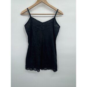 Vintage Y2K Babydoll Top XLarge Cami Tank Lace Whimsigoth Fairy Crinkle Layers